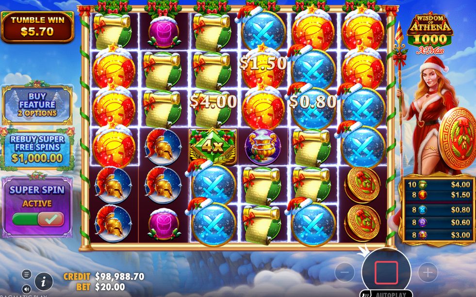 Win screen from a Free Spins round