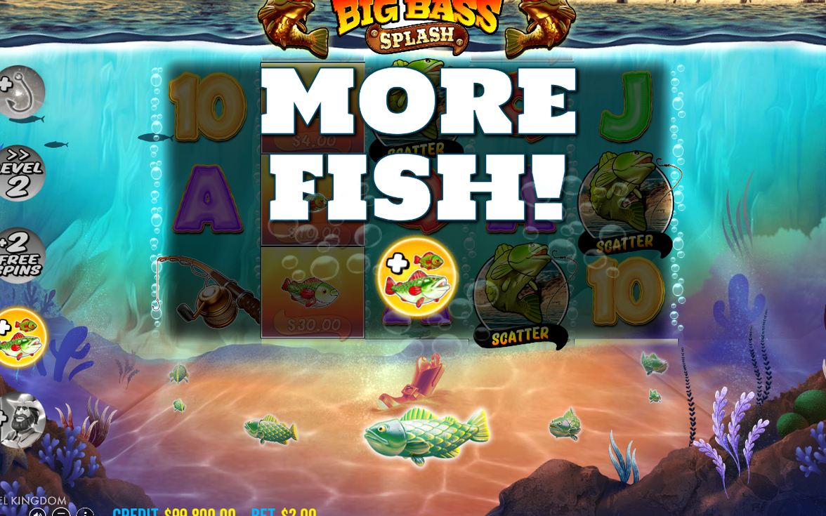 Fisherman WILD collecting MONEY values in Free Spins