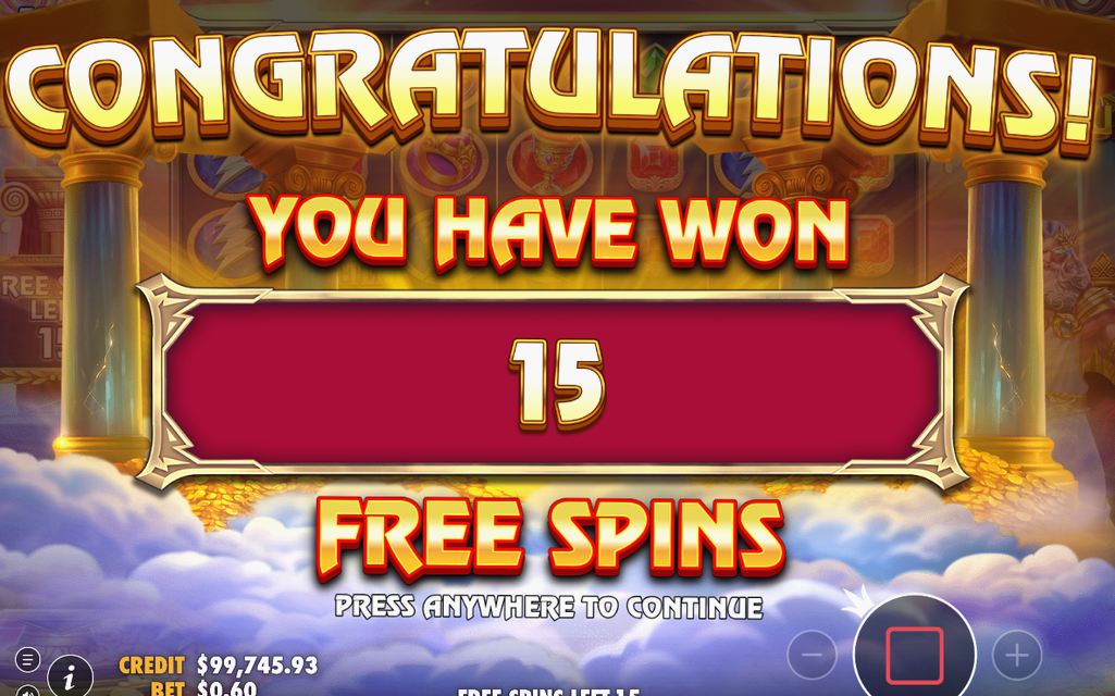Free Spins round played on the special reels